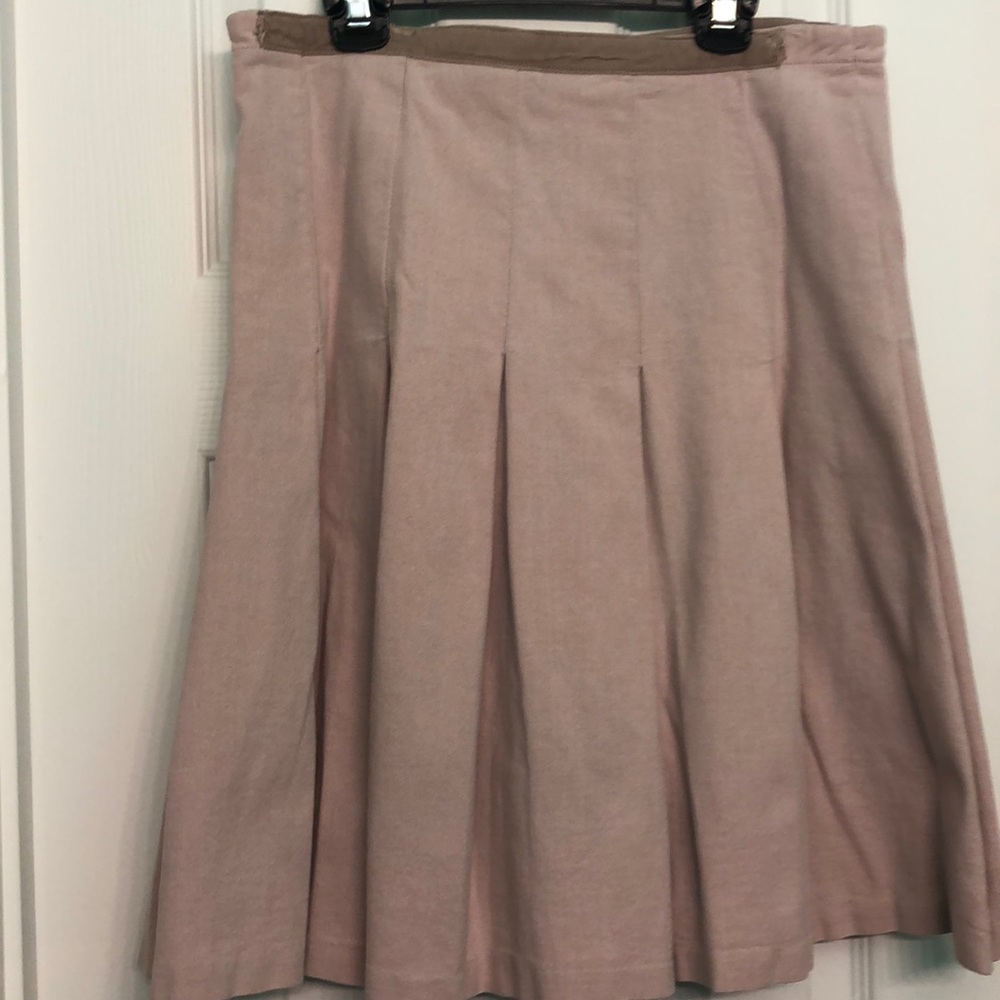 Light Pink Denim A-line skirt